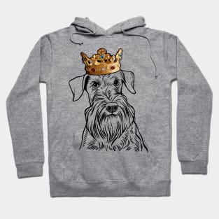 Cesky Terrier Dog King Queen Wearing Crown Hoodie